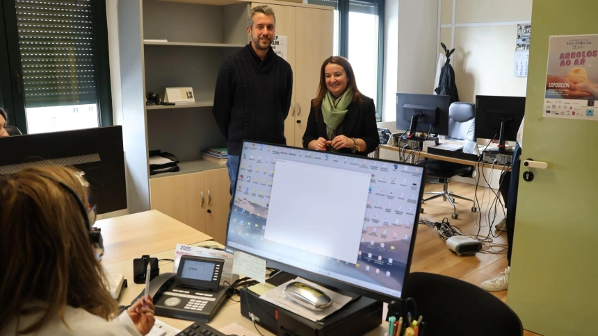 Visita de Arroxo ao servizo 010