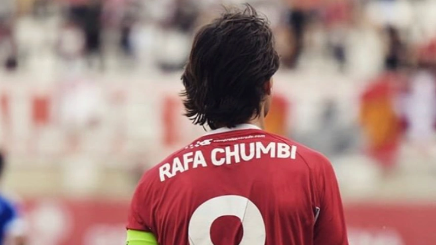 Rafael Fernández "Chumbi" con el Real Murcia
