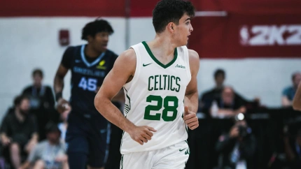 Hugo González, en su debut con los Celtics
