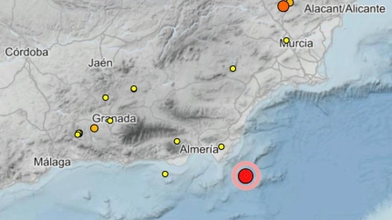 Terremotos registrados en Argelia y en Cabo de Palos