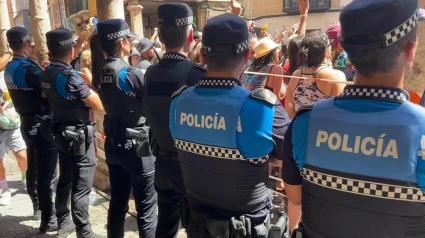 Policía local en Aranda de Duero (Burgos)