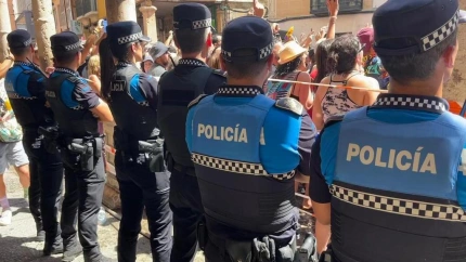 Policía local en Aranda de Duero (Burgos)