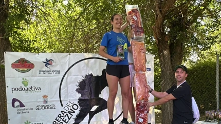 Los ganadores de la carrera en las diferentes categorías se llevan su altura en Torrezno de Soria