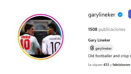 El instagram de Gary Lineker