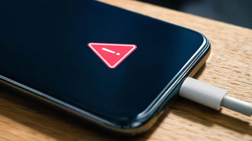 Error al cargar la batería de un teléfono móvil