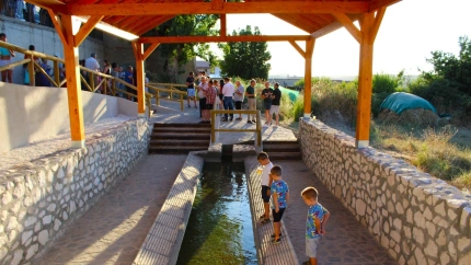 Imagen del antiguo lavadero público de la pedanía de Coy, que acaba de ser restaurado