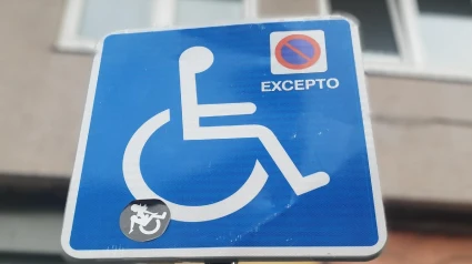 Señal de plaza PMR reservada en A Coruña