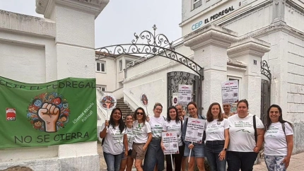 13/06/2025 Miembros de la comunidad educativa del CEIP El PedregalPOLITICA ESPAÑA EUROPA CANTABRIAAMPA CEIP EL PEDREGAL
