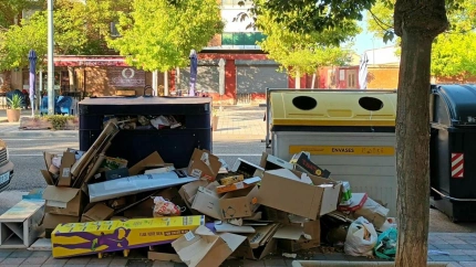 Contenedor de papel en Palencia
