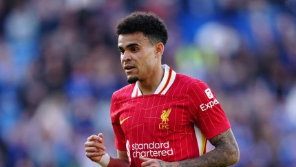 Luis Díaz, durante un partido con el Liverpool