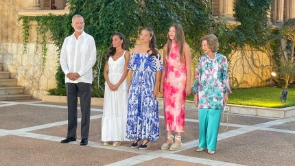 La Familia Real en el Palacio de Marivent