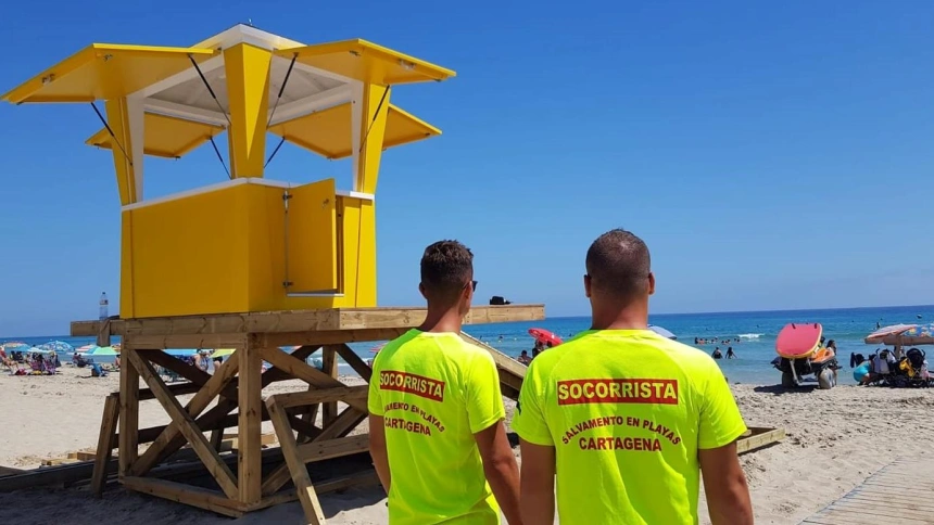 Vigilancia en playas de Cartagena