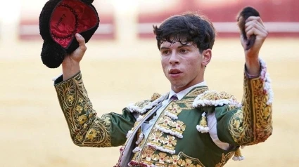 Julio Méndez, con la oreja cortada este jueves en Málaga