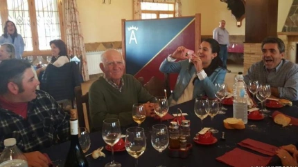 Julio Presumido, en la finca de Victorino Martín