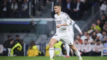 Dani Ceballos, en un partido con el Real Madrid
