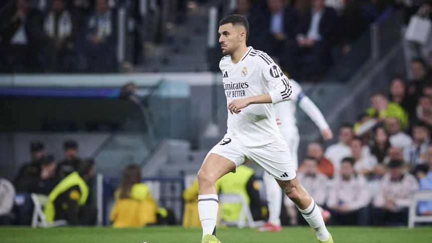 Dani Ceballos, en un partido con el Real Madrid