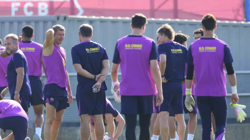 La publicidad de la RD Congo en la camiseta de entrenamiento del Barça