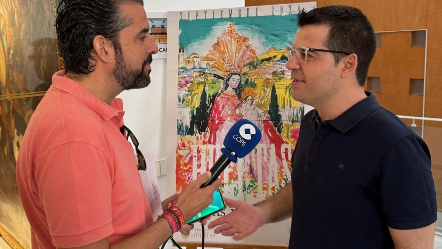 Pedro Millán, presidente de la Hermandad Virgen de las Huertas durante una entrevista en COPE