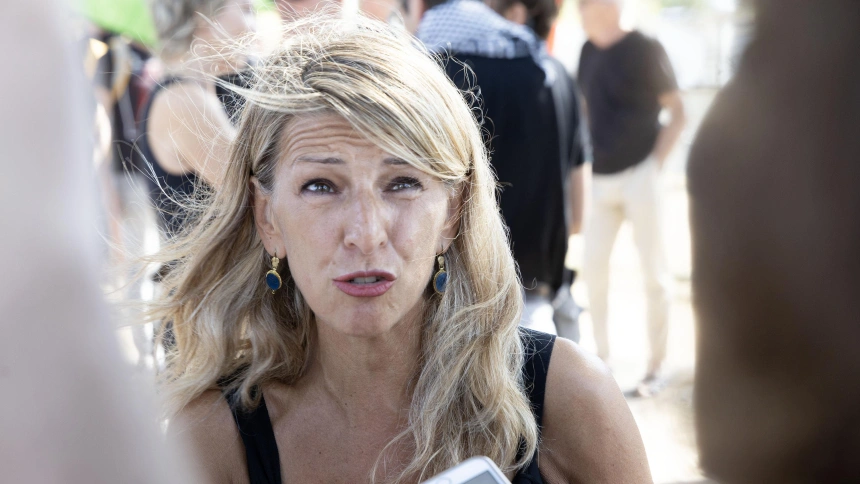 La vicepresidenta segunda y ministra de Trabajo y Economía Social, Yolanda DíazAdrián Irago / Europa Press15 AGOSTO 2025;YOLANDA DÍAZ;MANIFESTACIÓN;PALESTINA;NIGRÁN;PONTEVEDRA;GALICIA;ISRAEL;GENOCIDIO15/8/2025