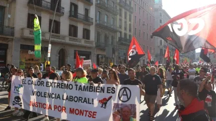 las muertes en jornada de trabajo por causas traumáticas suben hasta las 26 personas, un 136% más que en el 2024.