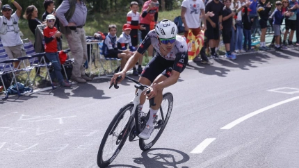 El ciclista español Juan Ayuso consiguió en Cerler la primera victoria española.