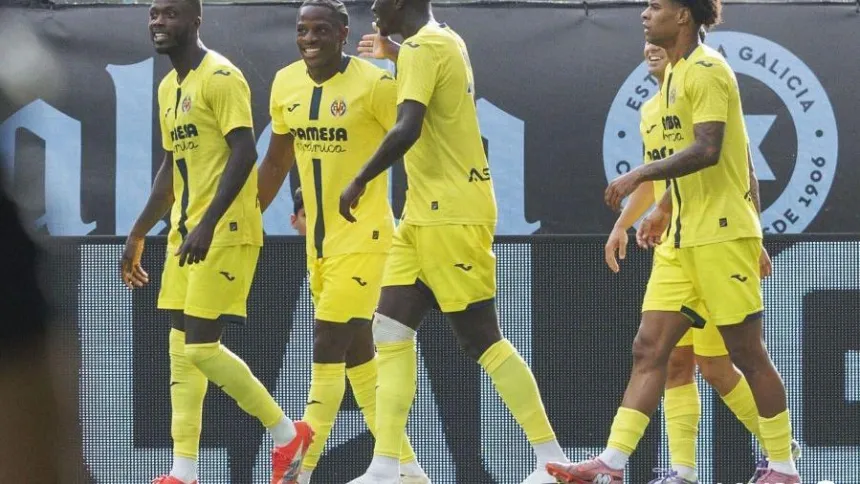 Pépé celebra su gol ante el Celta