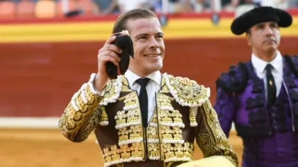 Javier Cortés, con la oreja cortada este lunes en Illescas (Toledo)