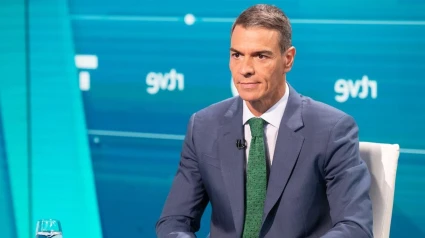El presidente del Gobierno, Pedro Sánchez, durante su entrevista en RTVE.REMITIDA / HANDOUT por RTVEFotografía remitida a medios de comunicación exclusivamente para ilustrar la noticia a la que hace referencia la imagen, y citando la procedencia de la imagen en la firma01/9/2025