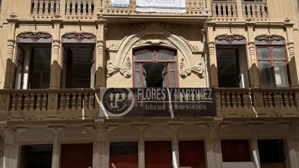 Imágen del avance de las obras en la Cámara Agraria de Lorca