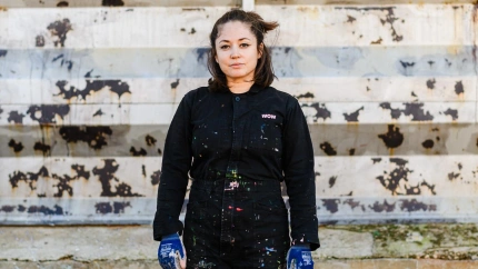 Escucha la entrevista a Virginia Barsabé, artista del mural de El Viso del Alcor