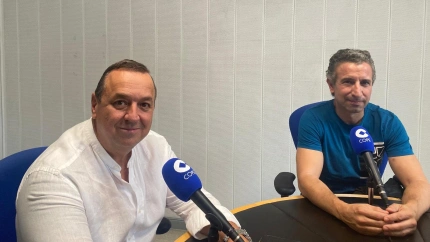 Entrevista Agustín Cuenca, presidente de la Gimnástica Segoviana, con Óscar de la Fuente, gerente de la Funeraria Santa Teresa