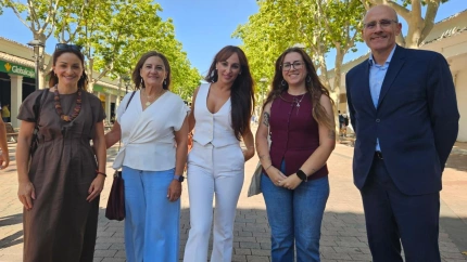 Teresa Sánchez, Mª Ángeles Seco, Alicia Martínez, Ana Parco y Lorenzo Rivares