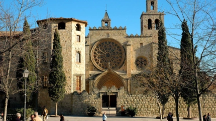 Vista del monasterio de Sant Cugat