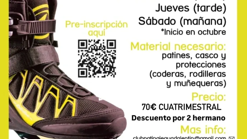 Cartel de la Escuela de Patinaje Guadalentín