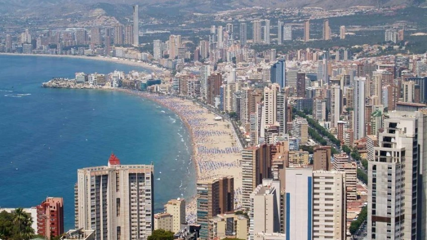 Vistas de Benidorm (Alicante).