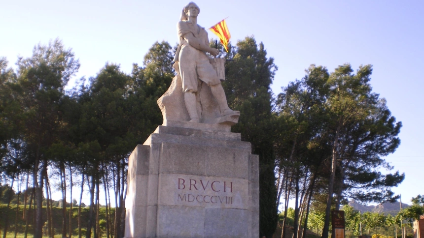 Estatua del timbaler en el Bruc