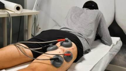 Bruno Aloi, en una de las sesiones de recuperación a las que está siendo sometido