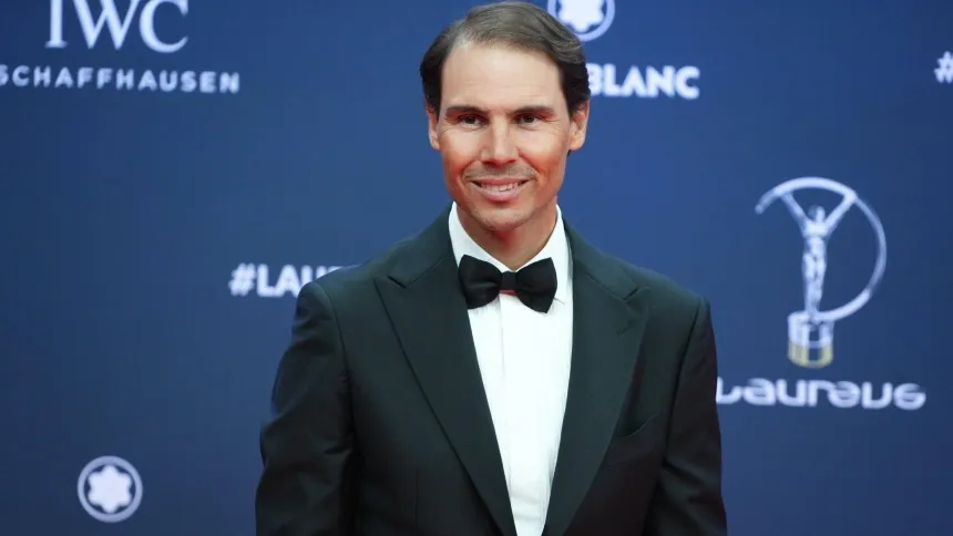 Rafa Nadal, durante la entrega de los Premios Laureus de este año
