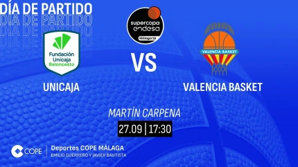Unicaja y Valencia abren la Supercopa de Málaga