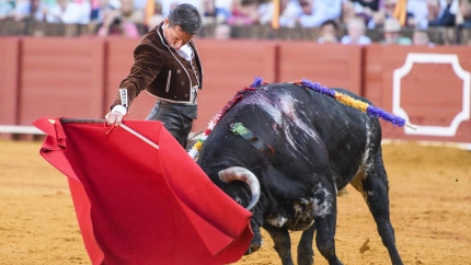 Diego Urdiales durante un festival taurino en la Real Maestranza de Sevilla