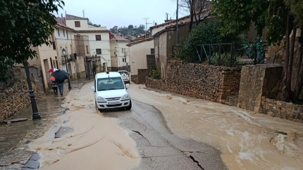 La provincia de Teruel también sufre las consecuencias del temporal