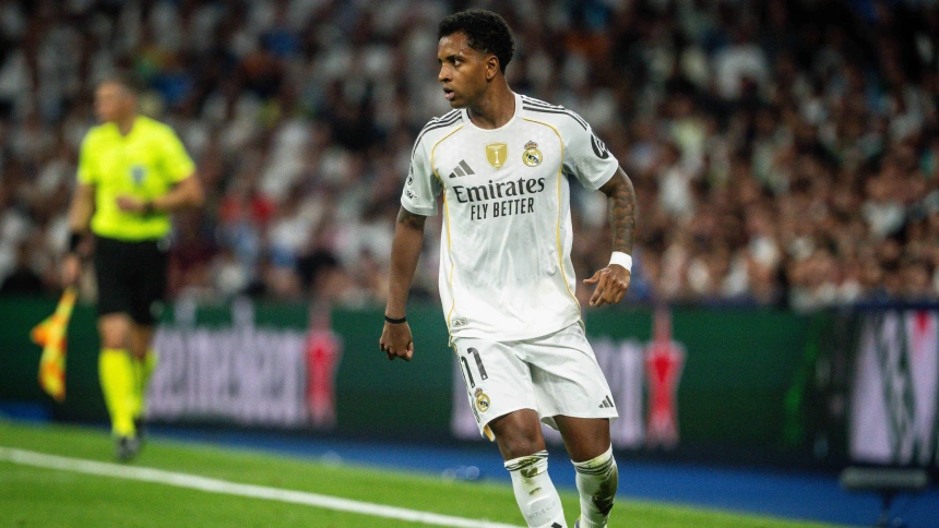 Rodrygo Goes, en un partido de Champions League con el Real Madrid