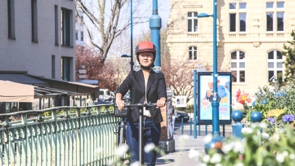 Usuarios de patinete en Barcelona