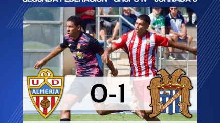 El Águilas FC se impuso 0-1 al filial del Almería con un gol de Cristian Martínez