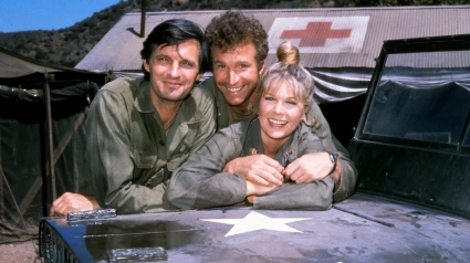 Image #: 1371823    Starring in the CBS television series "M*A*S*H" are (L-R) Alan Alda as Capt. Benjamin Franklin 'Hawkeye' Pierce), Wayne Rogers as Capt. John 'Trapper John' McIntyre and Lorett Swit as Maj. Margaret 'Hot Lips' Houlihan.   CBS /Landov