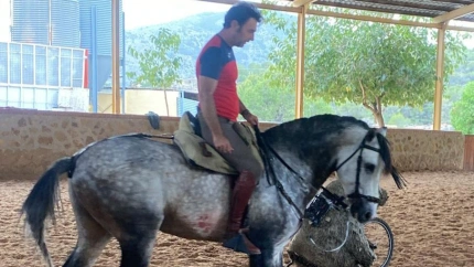 Andy Cartagena ha vuelto a montar a caballo tras su lesión de abductores