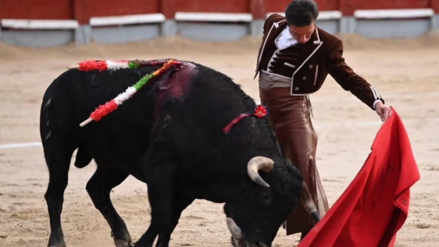 Natural de Diego Urdiales durante el festival taurino de Chinchón
