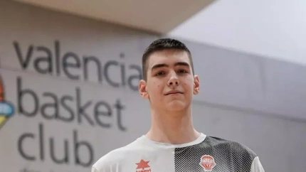 Nikola Dzepina, en marzo de 2024, cuando fichó por Valencia Basket