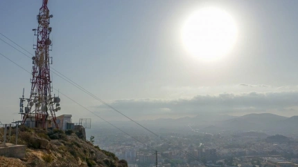 Antenas en La Atalaya de Cartagena