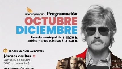Cartel de la programación de Cineclub Paradiso para este último trimestre
